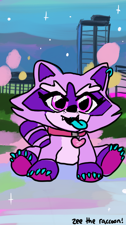 cute pics of zee the raccoon part 1