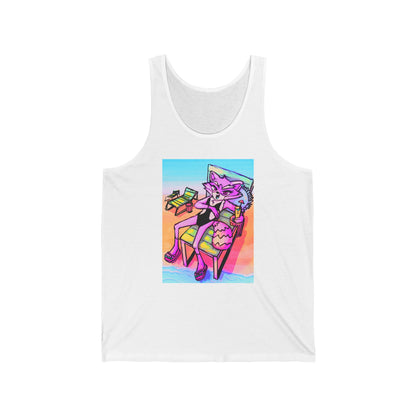 ZEE ON THE BEACH Unisex Jersey Tank