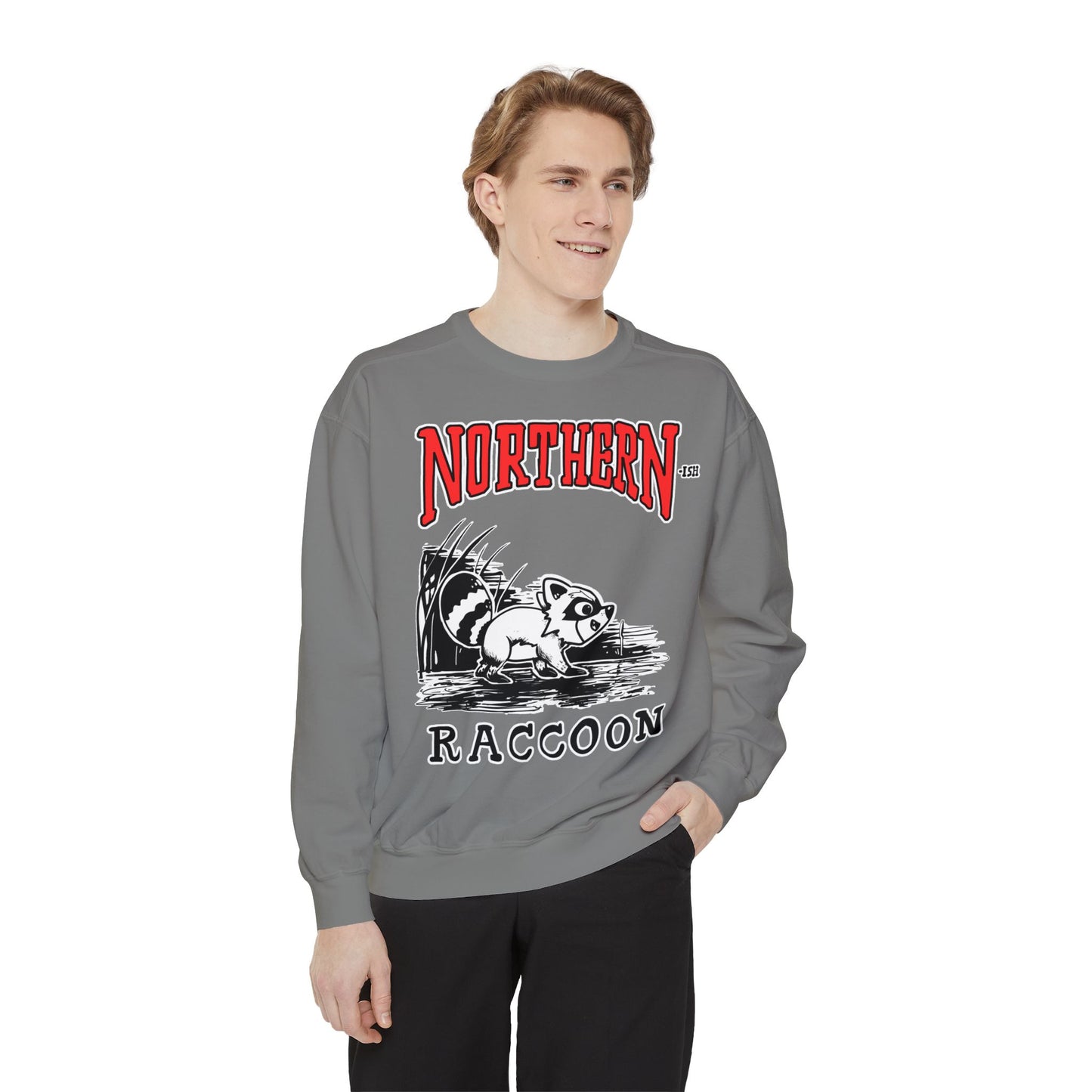 PARODY NORTHERN-ISH RACCOON Unisex Garment-Dyed Sweatshirt