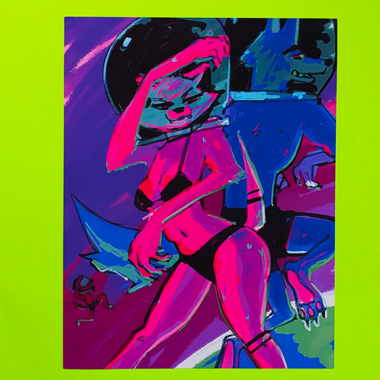 ASTRONAUT SWIM PARTY 8.5x11 PRINT